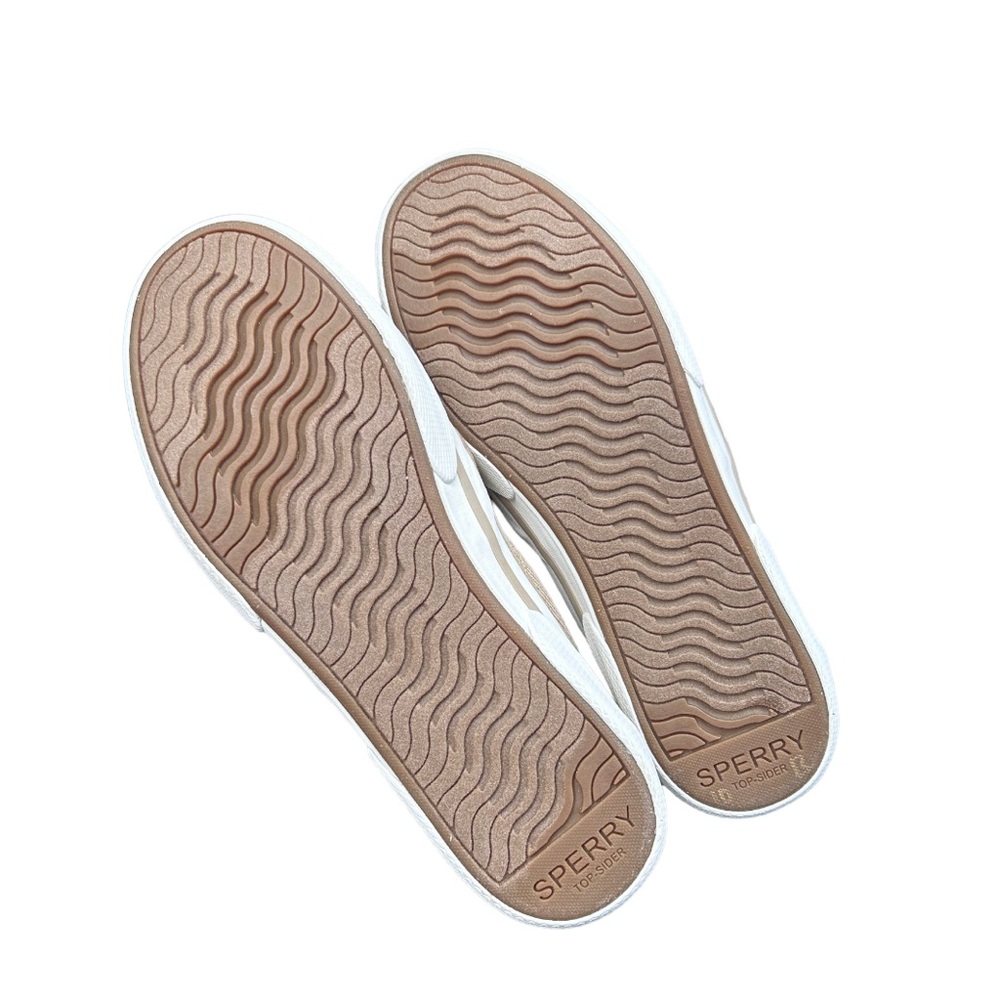 Nwot Tan Sperry Memory Foam Topsiders Size 6 - image 4